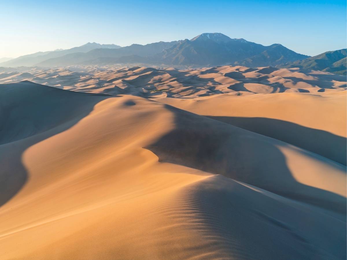 Sand dunes for article A Natural Wonder Near Denver: Great Sand Dunes National Park & Preserve for newcomers moving to the Denver area.