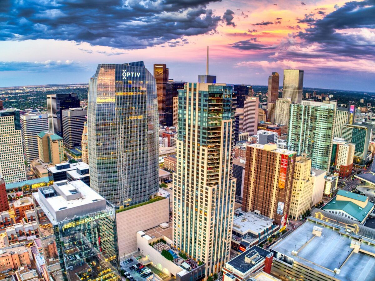Denver buildings skyline for article 20 of Denver's Largest Employers Revealed for newcomers moving to Denver.