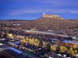 Bird's Eye view of Castle Rock, Colorado.