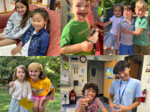 St. Anne's Episcopal School with 4 collaged photos of students for newcomers moving to Denver.